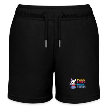 Zauberer - Kinder Organic Joggingshorts Mini Bolter von Stanley/Stella - Schwarz - Vorne