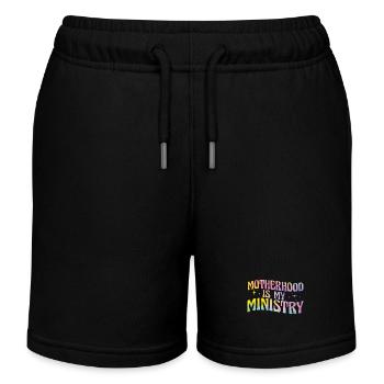 La maternité est mon ministère - Short de jogging enfant bio Stanley/Stella - noir - Devant