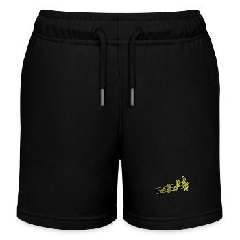 Music Symbol Clef - Kids Organic Sweat Shorts by Stanley/Stella - black - Front