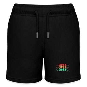 Joueur - Short de jogging enfant bio Stanley/Stella - noir - Devant