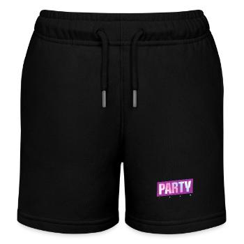 Équipe de fête - Short de jogging enfant bio Stanley/Stella - noir - Devant