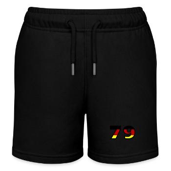 79 Number Germany Jersey - Kids Organic Sweat Shorts by Stanley/Stella - black - Front