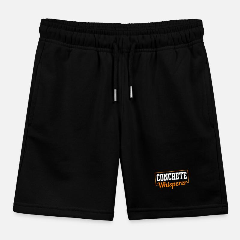 Construction Worker Construction Site Concrete Kids Organic Sweat Shorts by Stanley/Stella
