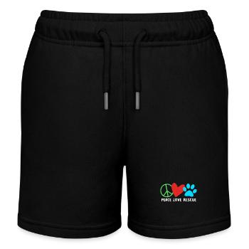 Katzenrettung Tierrechte Tierrettung Tierheim - Kinder Organic Joggingshorts Mini Bolter von Stanley/Stella - Schwarz - Vorne