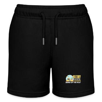 History Teacher Always Bring Up The Past - Kids Organic Sweat Shorts by Stanley/Stella - black - Front