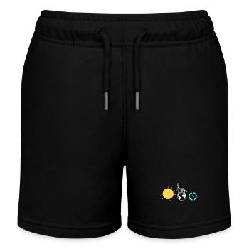 Solar Cells Solar Energy Renewable Energies - Kids Organic Sweat Shorts by Stanley/Stella - black - Front