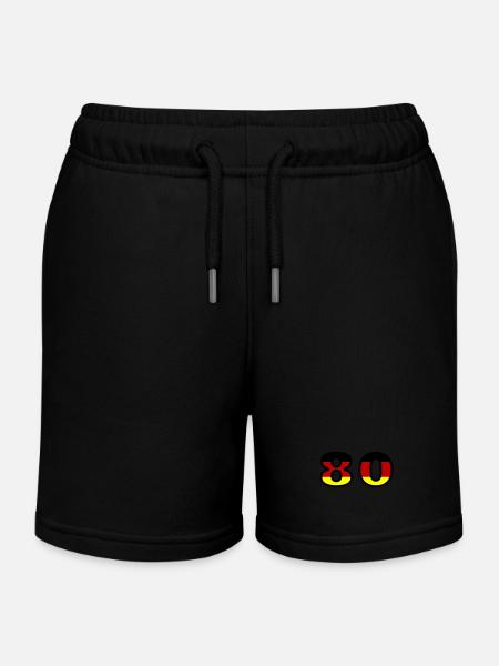 80 nummer Tyskland trøye - Sweatshorts barn økologisk Stanley/Stella - svart