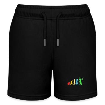 Zauberer Magie Magier Evolution - Kinder Organic Joggingshorts Mini Bolter von Stanley/Stella - Schwarz - Vorne