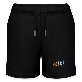 Saxophon Saxophonist - Kinder Organic Joggingshorts Mini Bolter von Stanley/Stella - Schwarz - Vorne