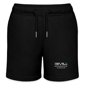 Code binaire Dictons drôles Travail sur ordinateur - Short de jogging enfant bio Stanley/Stella - noir - Devant