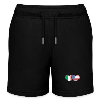 Italie - Short de jogging enfant bio Stanley/Stella - noir - Devant
