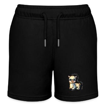 DLM KIDS FEARFULLY MADE W1U - Kids Organic Sweat Shorts by Stanley/Stella - black - Front