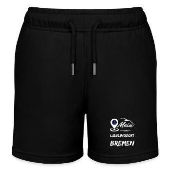 Brême, mon endroit préféré-la ville hanséatique de Brême-Möwe - Short de jogging enfant bio Stanley/Stella - noir - Devant