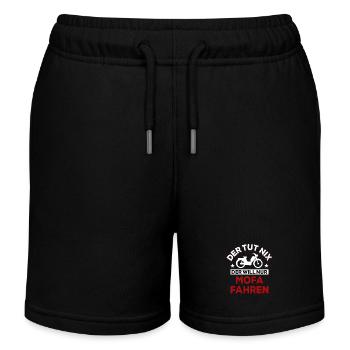 Der tut nix der will nur Mofa fahren - Spruch - Kinder Organic Joggingshorts Mini Bolter von Stanley/Stella - Schwarz - Vorne