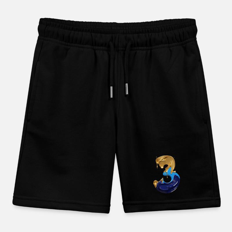 NR. 3 NUMMER 3 COOL 3. GEBURTSTAG Kinder Organic Joggingshorts Mini Bolter von Stanley/Stella