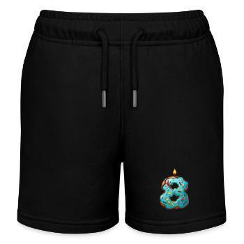 NUMMER 8 KUCHEN SWEET 8. GEBURTSTAG - Kinder Organic Joggingshorts Mini Bolter von Stanley/Stella - Schwarz - Vorne