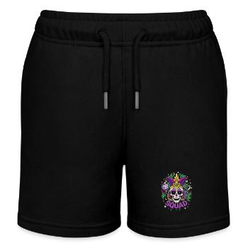 Mardi Gras - Crâne - Costume - Cadeau - Short de jogging enfant bio Stanley/Stella - noir - Devant