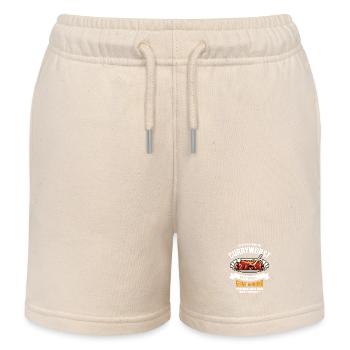 Ein Tag ohne Currywurst - unvorstellbar - Spruch - Kinder Organic Joggingshorts Mini Bolter von Stanley/Stella - Natur - Vorne