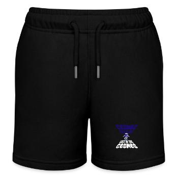 Lost in the Cosmos - Astronaut - Weltall - Kinder Organic Joggingshorts Mini Bolter von Stanley/Stella - Schwarz - Vorne