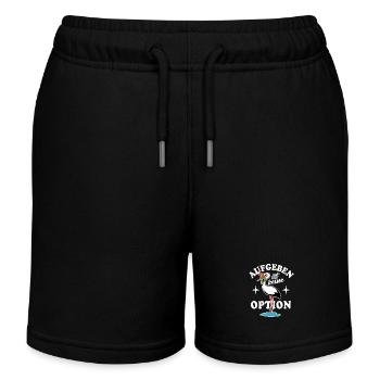 Frosch und Storch - Aufgeben ist keine Option - Kinder Organic Joggingshorts Mini Bolter von Stanley/Stella - Schwarz - Vorne