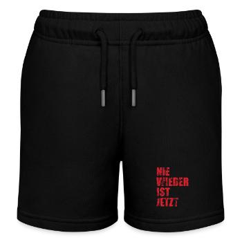 Nie wieder ist jetzt - Gegen Rechts, gegen Hetze - Kinder Organic Joggingshorts Mini Bolter von Stanley/Stella - Schwarz - Vorne