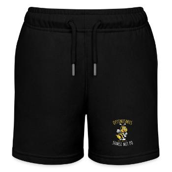 Optimismus heißt umgekehrt Sumsi mit Po - Kinder Organic Joggingshorts Mini Bolter von Stanley/Stella - Schwarz - Vorne