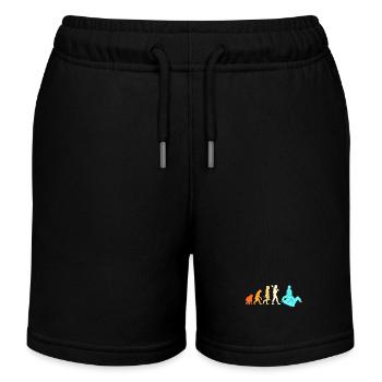 Jiu Jitsu Selbstverteidigung - Kinder Organic Joggingshorts Mini Bolter von Stanley/Stella - Schwarz - Vorne