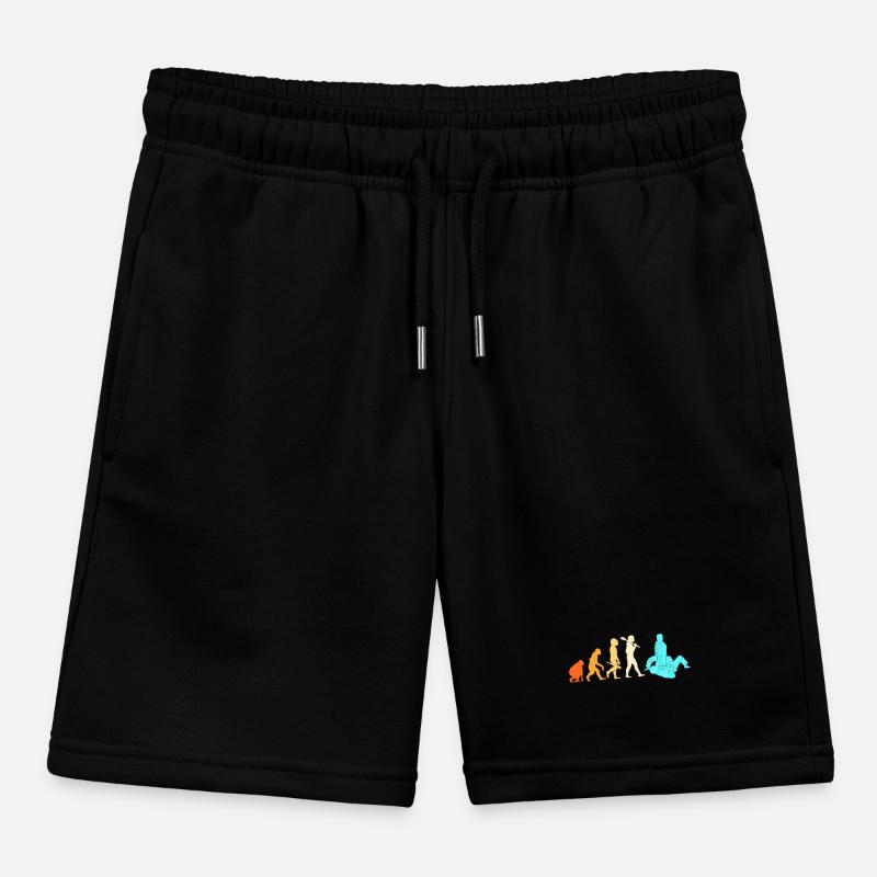 Jiu Jitsu Self Defense Kids Organic Sweat Shorts by Stanley/Stella