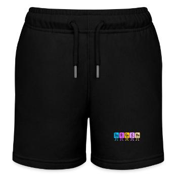 Geocaching Geocacher Geocacher Periodic Table - Kids Organic Sweat Shorts by Stanley/Stella - black - Front