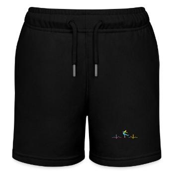 Eiskunstläufer Schlittschuhlaufen Eiskunstlauf - Kinder Organic Joggingshorts Mini Bolter von Stanley/Stella - Schwarz - Vorne
