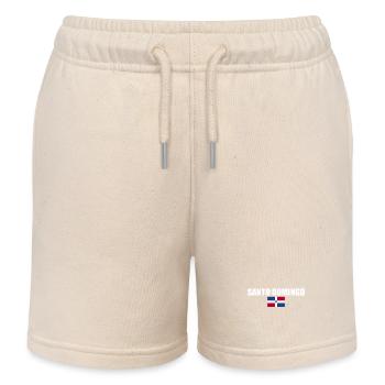 Drapeau dominicain de Santo Domingo Dom Rep - Short de jogging enfant bio Stanley/Stella - écru doux - Devant