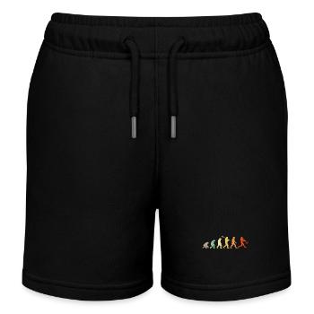 Ich kann nicht Baseball haben - Kinder Organic Joggingshorts Mini Bolter von Stanley/Stella - Schwarz - Vorne