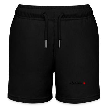 La Familia Heart - Short de jogging enfant bio Stanley/Stella - noir - Devant