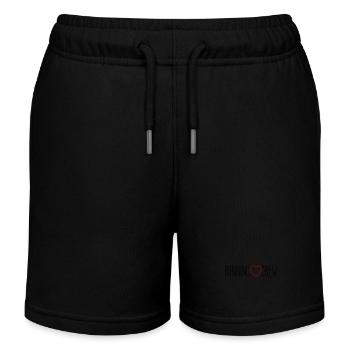 Cœur d’équipe de course à pied - Short de jogging enfant bio Stanley/Stella - noir - Devant