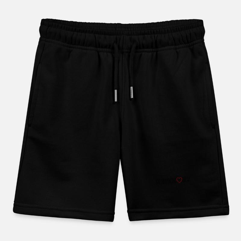 Breakdancing Crew Heart Kids Organic Sweat Shorts by Stanley/Stella