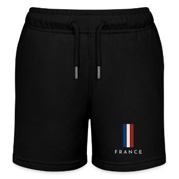 Flag of France, French pride - Kids Organic Sweat Shorts by Stanley/Stella - black - Front