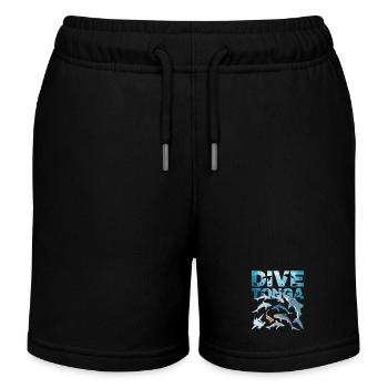 PLONGÉE Tonga Shark Species Requin tigre Requin baleine Requin bleu - Short de jogging enfant bio Stanley/Stella - noir - Devant