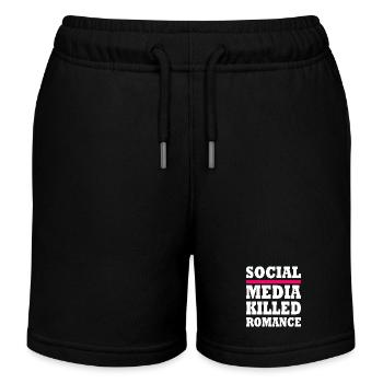social media killed romance - Short de jogging enfant bio Stanley/Stella - noir - Devant