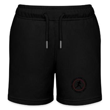 Fussball Team Spieler Mann Fussballer - Kinder Organic Joggingshorts Mini Bolter von Stanley/Stella - Schwarz - Vorne