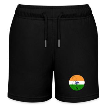 Indien Inder Hindu Stolz Flagge Land I Geschenk - Kinder Organic Joggingshorts Mini Bolter von Stanley/Stella - Schwarz - Vorne