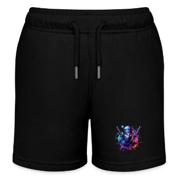 Ninja - Short de jogging enfant bio Stanley/Stella - noir - Devant