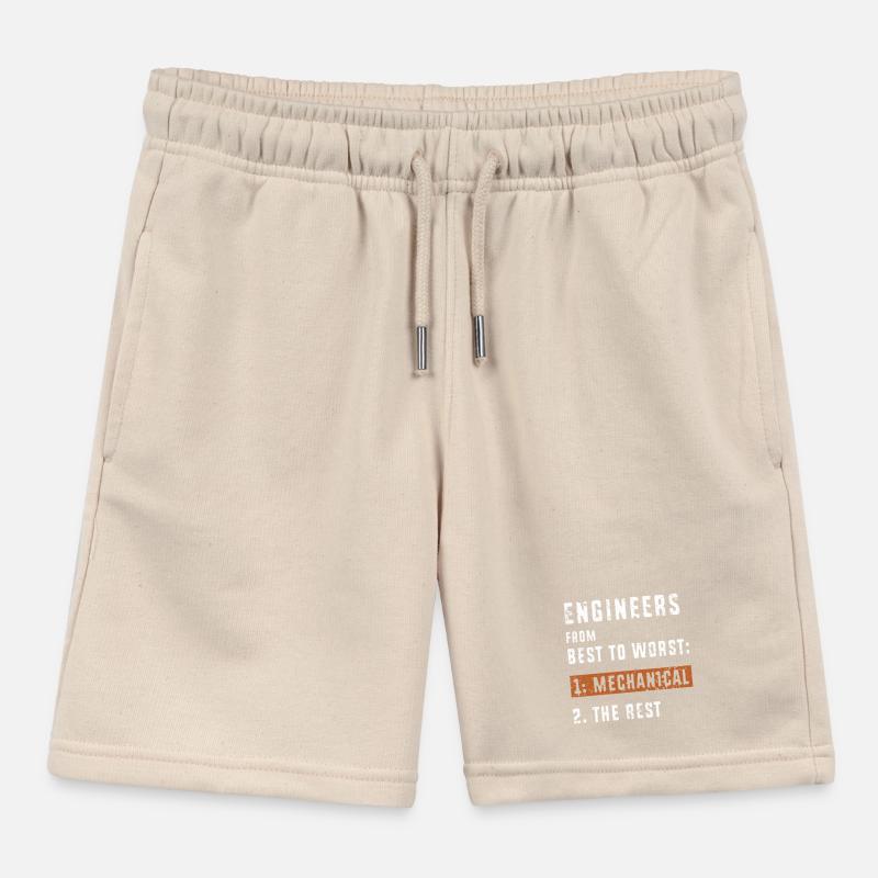 Mechanical Engineer Kids Organic Sweat Shorts by Stanley/Stella