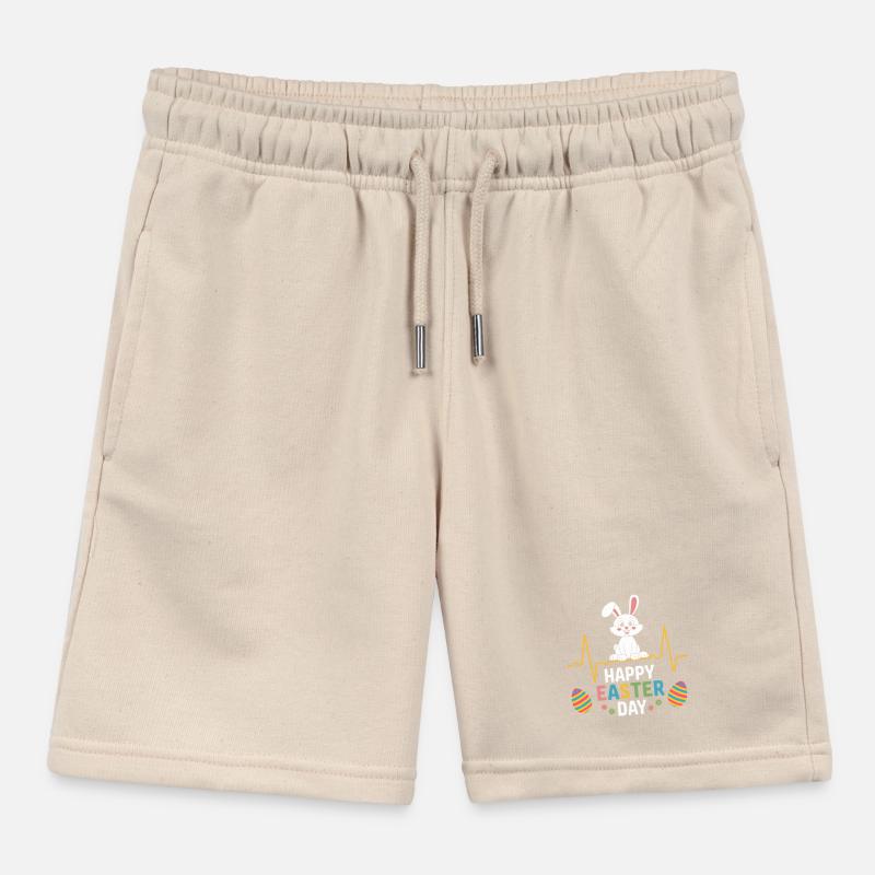 Happy Easter Day Bunny Easter Eggs Kinder Organic Joggingshorts Mini Bolter von Stanley/Stella