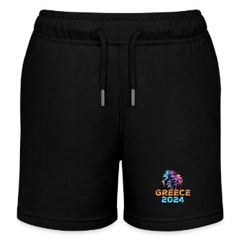 Tournée Grèce 2024 - Short de jogging enfant bio Stanley/Stella - noir - Devant