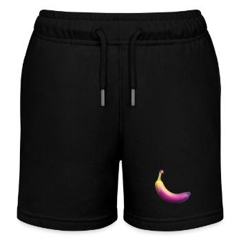 Banane - Kinder Organic Joggingshorts Mini Bolter von Stanley/Stella - Schwarz - Vorne