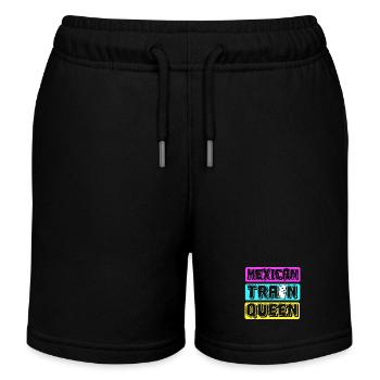 Mexican Train Domino - Kinder Organic Joggingshorts Mini Bolter von Stanley/Stella - Schwarz - Vorne