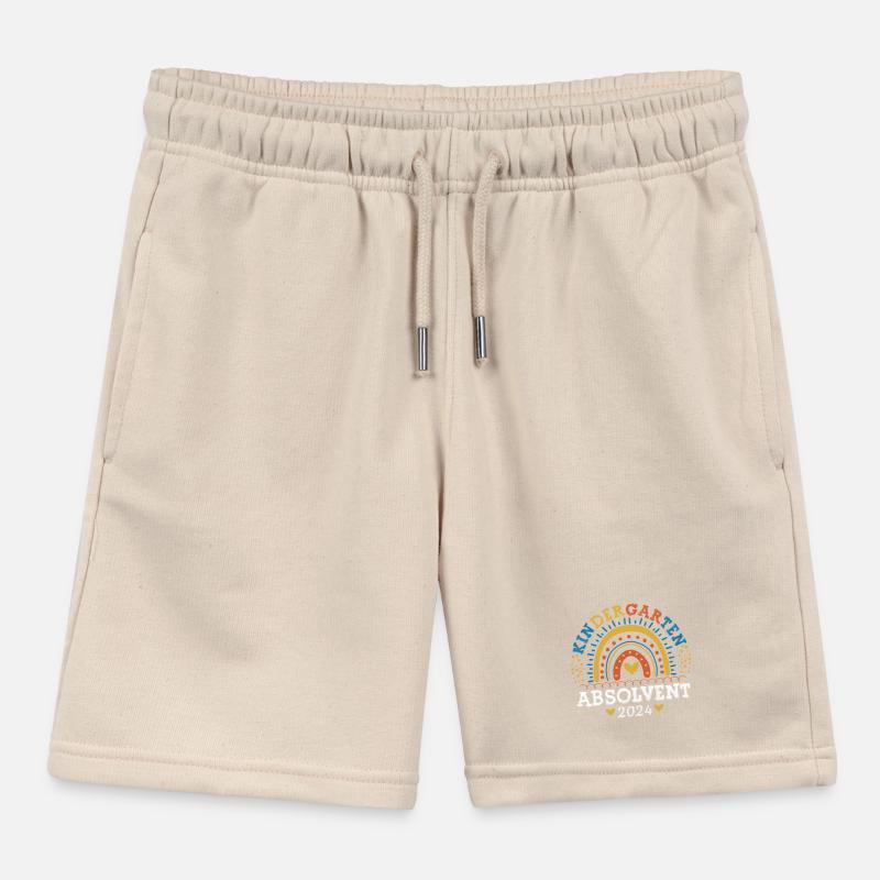 Kindergarten Absolvent 2024 Regenbogen Einschulung Kinder Organic Joggingshorts Mini Bolter von Stanley/Stella