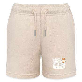 Ein Fuchs muss tun, was ein Fuchs tun muss. quotes - Kinder Organic Joggingshorts Mini Bolter von Stanley/Stella - Natur - Vorne