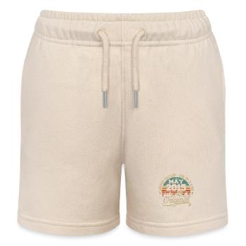 Mai 2015 anniversaire Mai 2015 cadeau 2015 Mai - Short de jogging enfant bio Stanley/Stella - écru doux - Devant
