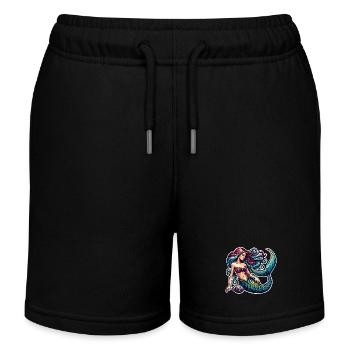 Sirène - Short de jogging enfant bio Stanley/Stella - noir - Devant